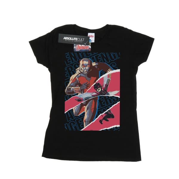 Marvel Womens/Ladies Avengers Ant-Man And The Wasp Collage Cotton T-Shirt Black M