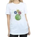 Miniatyrbild 3 av 5: Marvel Dam/Hulk Flower Fist - Boyfriend-t-shirt i bomull för damer