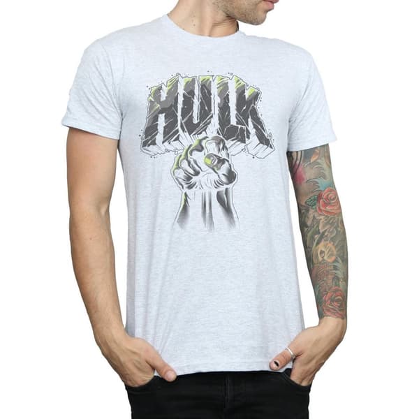 Marvel T-shirt med Hulk Punch-logga för herrar