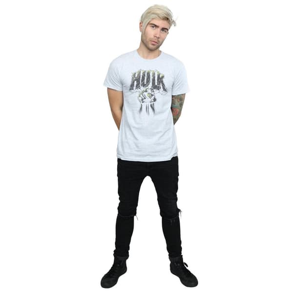 Marvel T-shirt med Hulk Punch-logga för herrar
