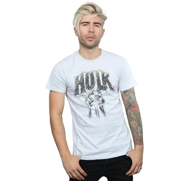 Marvel T-shirt med Hulk Punch-logga för herrar