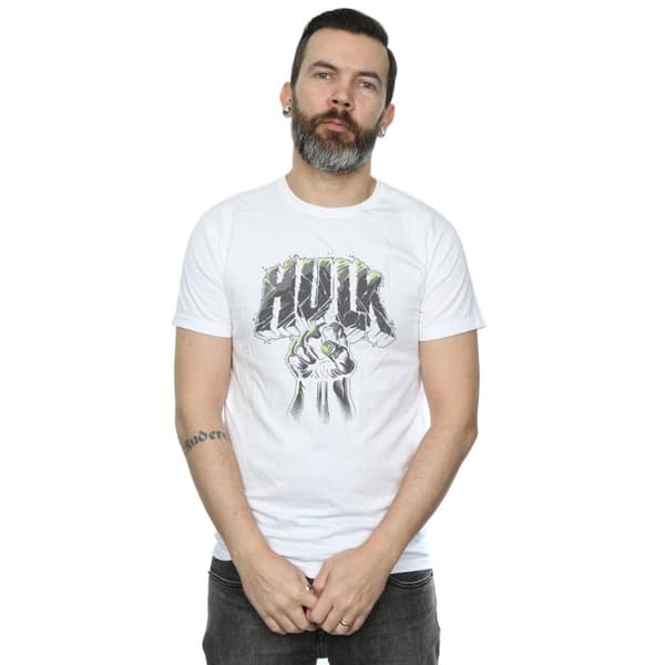 Marvel T-shirt med Hulk Punch-logga för herrar