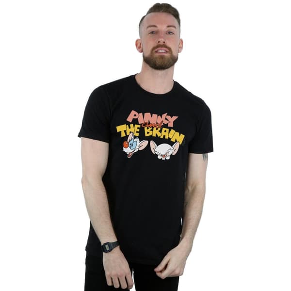 Animaniacs Mens Pinky And The Brain Heads T-Shirt