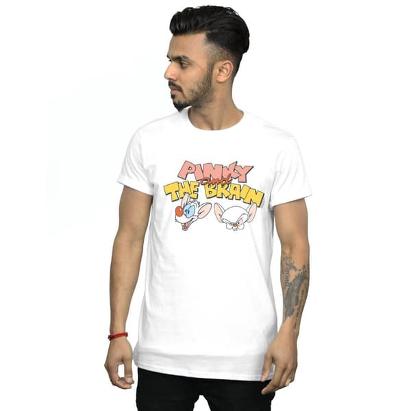 Animaniacs Mens Pinky And The Brain Heads T-Shirt