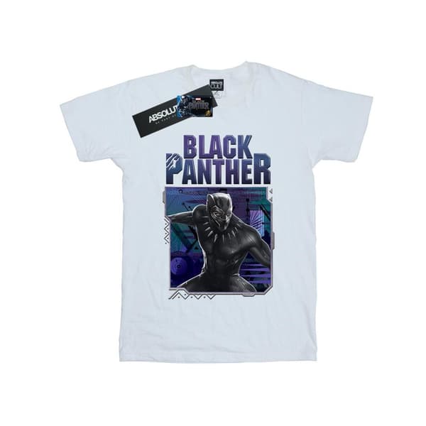 Marvel Black Panther Tech Badge bomulls-T-shirt för flickor