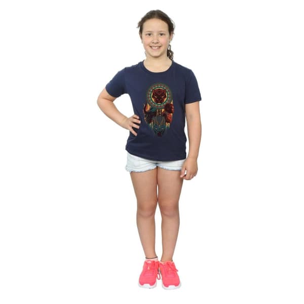Marvel Girls Black Panther Totem Cotton T-Shirt
