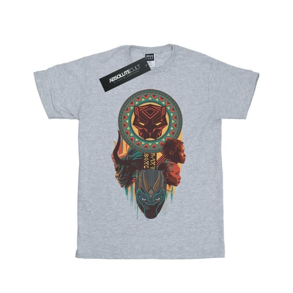Marvel Girls Black Panther Totem Cotton T-Shirt