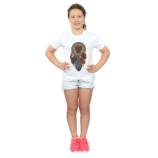 Marvel Girls Black Panther Totem Cotton T-Shirt