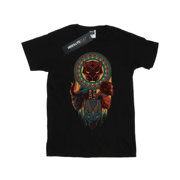 Marvel Girls Black Panther Totem Cotton T-Shirt