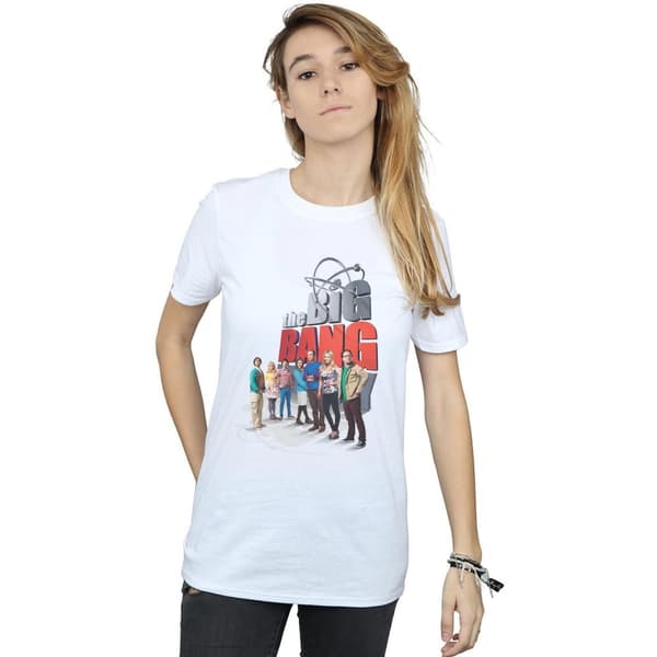 The Big Bang Theory Womens/Ladies Big Poster Cotton Boyfriend T-Shirt