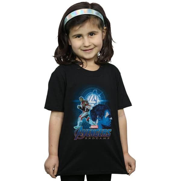 Marvel T-shirt i bomull för flickor Avengers Endgame Hulk Team Suit