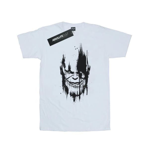 Marvel Womens/Ladies Avengers Infinity War Thanos Face Cotton Boyfriend T-Shirt