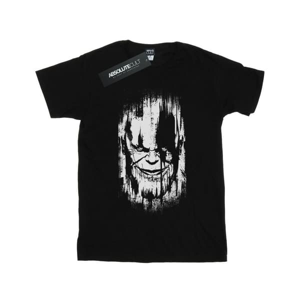 Marvel Womens/Ladies Avengers Infinity War Thanos Face Cotton Boyfriend T-Shirt