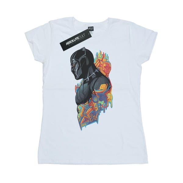 Marvel Dam/Tjej - Black Panther - Profil T-shirt i bomull