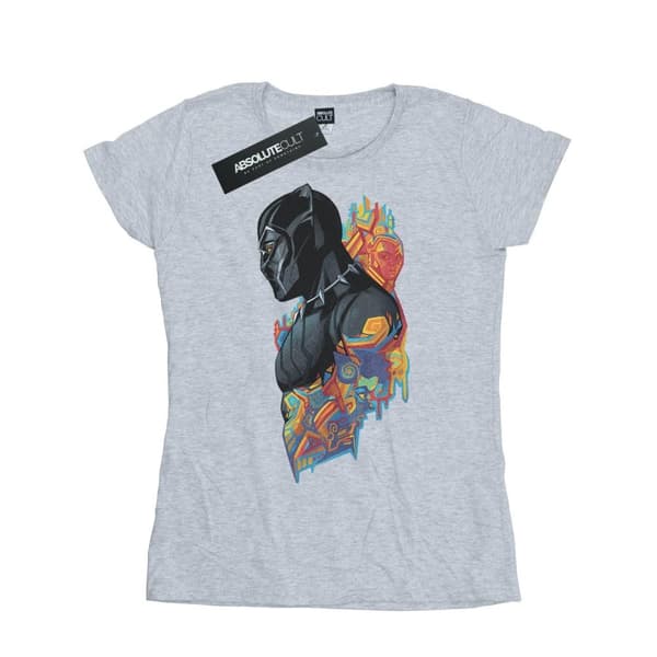 Marvel Dam/Tjej - Black Panther - Profil T-shirt i bomull