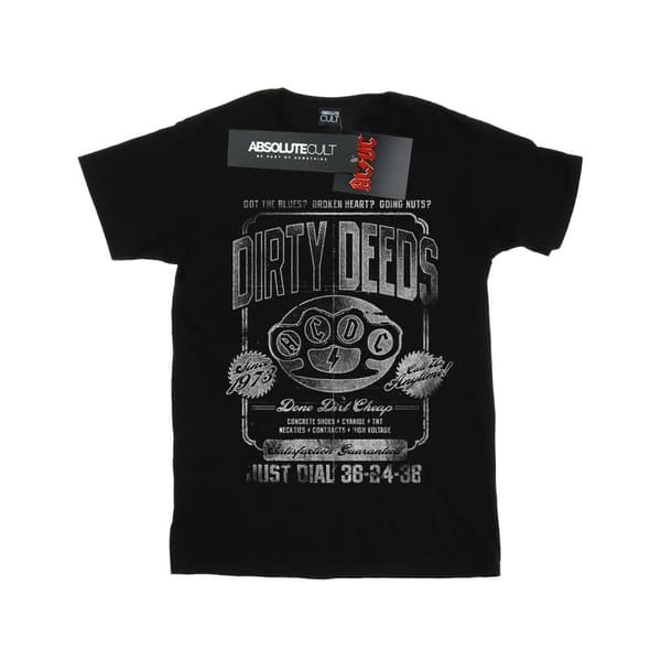 AC/DC Womens/Ladies Just Dial Cotton Boyfriend T-Shirt