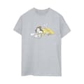Miniatyrbild 1 av 3: Disney Dam/Tjej Skönheten och Odjuret Belle Läsning Bomull Boyfriend T-shirt