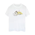 Miniatyrbild 1 av 3: Disney Dam/Tjej Skönheten och Odjuret Belle Läsning Bomull Boyfriend T-shirt