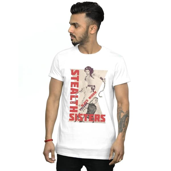 Marvel Black Widow Movie Stealth Sisters T-shirt för herrar