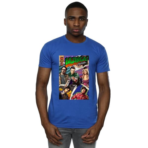 The Big Bang Theory Mens Bazinga Cover T-Shirt