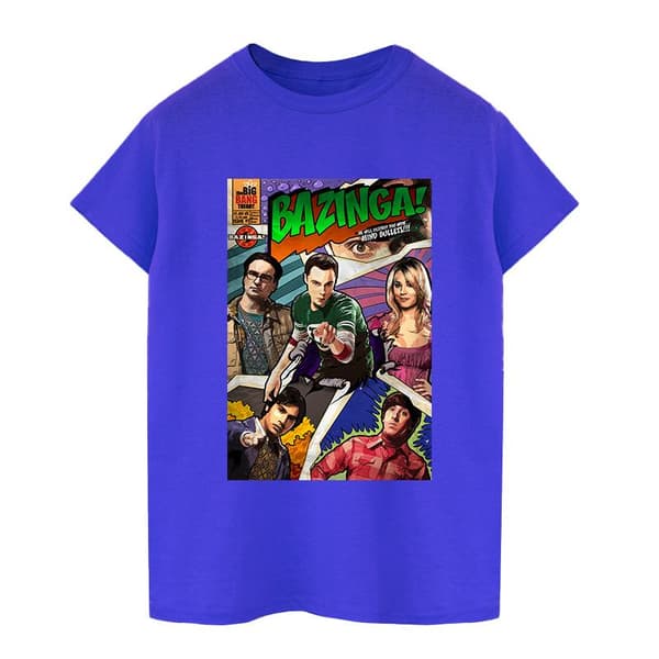 The Big Bang Theory Mens Bazinga Cover T-Shirt
