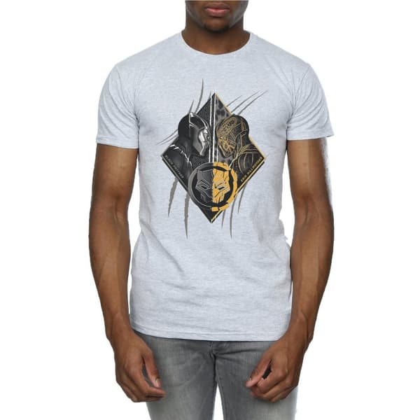 Marvel Mens Black Panther Vs Killmonger T-Shirt
