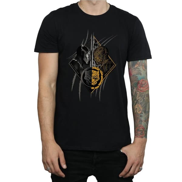 Marvel Mens Black Panther Vs Killmonger T-Shirt