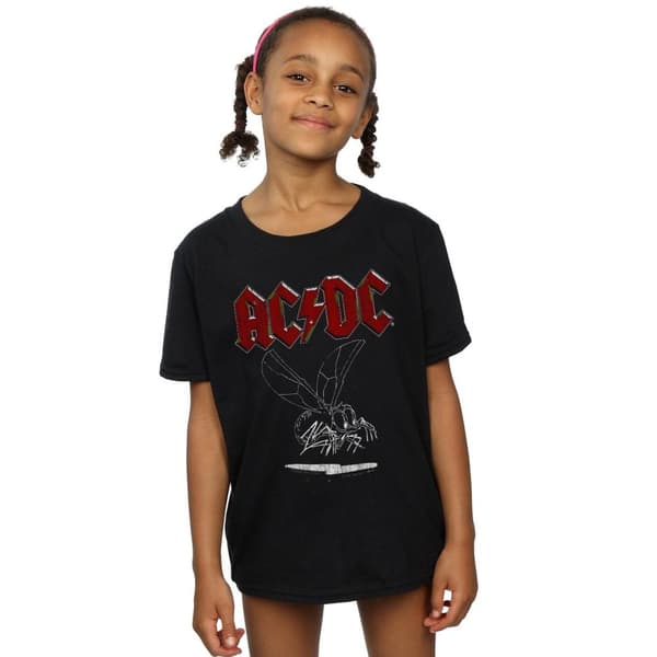 AC/DC T-shirt i bomull 1985 Fly On The Wall för flickor