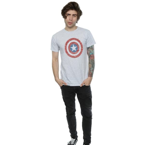 Marvel Mens Captain America 75th Super Soldier T-Shirt