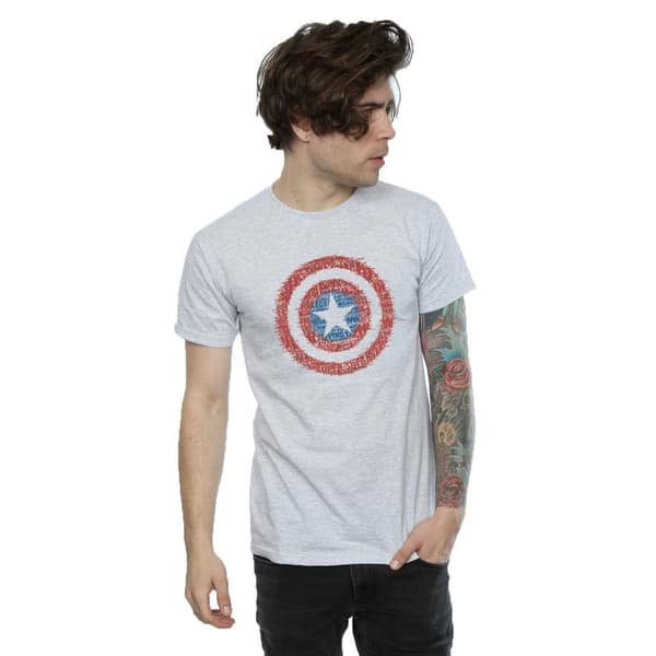 Marvel Mens Captain America 75th Super Soldier T-Shirt