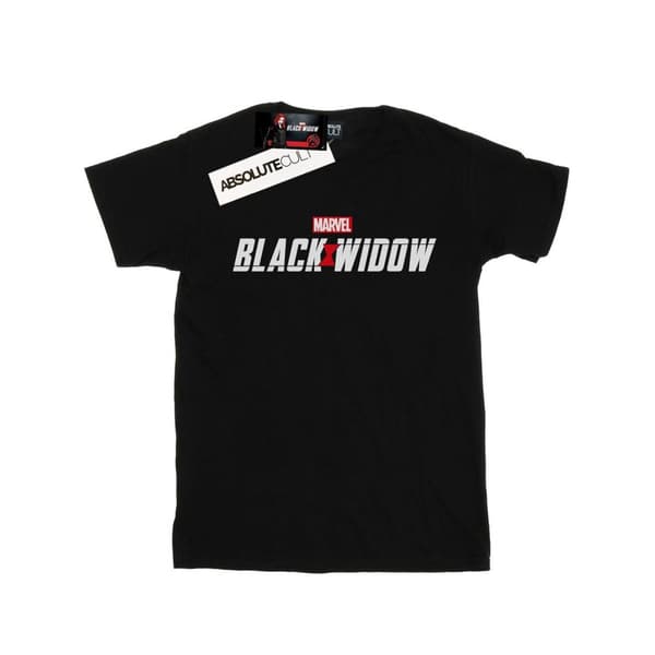 Marvel Mens Black Widow Movie Logo T-Shirt