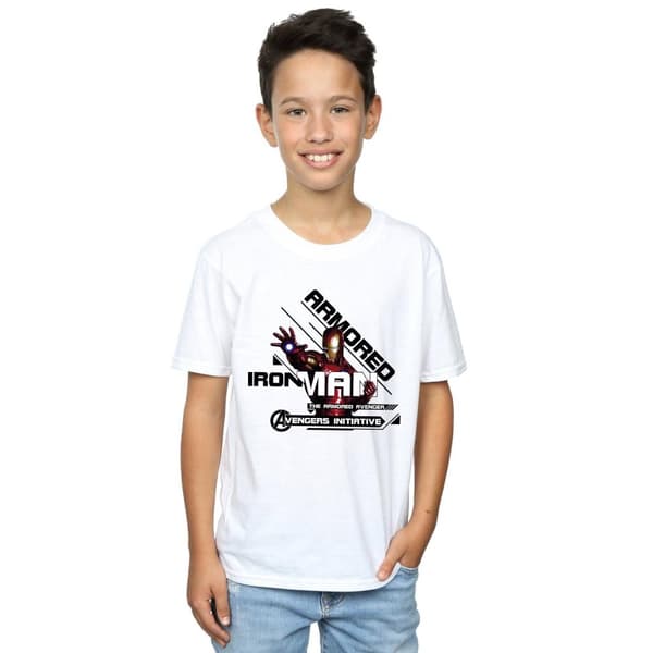 Marvel Boys Iron Man Armored Avenger T-Shirt
