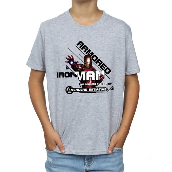 Marvel Boys Iron Man Armored Avenger T-Shirt