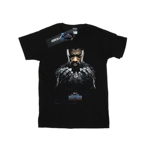 Marvel Black Panther T´Challa Poster T-shirt för pojkar Black 9-11 Years