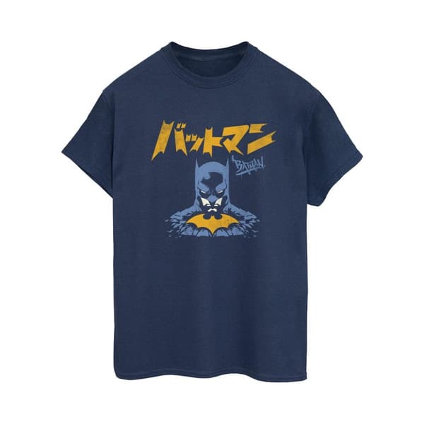 DC Comics Womens/Ladies Batman Japanese Stare Cotton Boyfriend T-Shirt