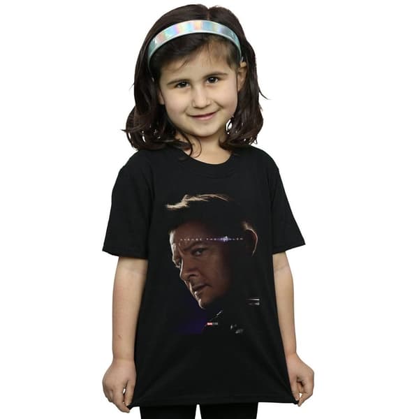 Marvel Girls Avengers Endgame Avenge The Fallen Hawkeye Cotton T-Shirt