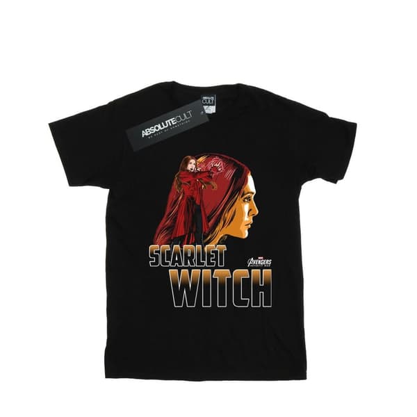 Marvel Womens/Ladies Avengers Infinity War Scarlet Witch Character Cotton Boyfriend T-Shirt