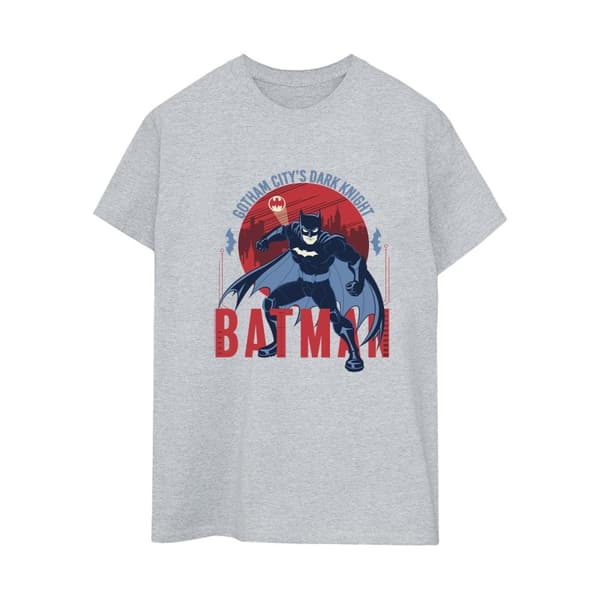 DC Comics Dam/Lady Batman Gotham City Boyfriend T-shirt i bomull Sports Grey XL