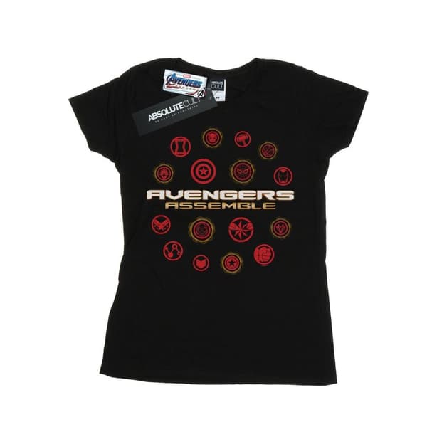 Marvel Womens/Ladies Avengers Endgame Avengers Assemble Cotton T-Shirt