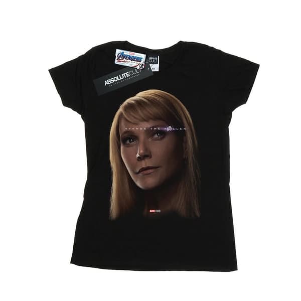 Marvel Dam/Tjej Avengers Endgame Avenge The Fallen Pepper Potts T-shirt i bomull
