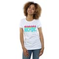 Miniatyrbild 2 av 3: AC/DC Dam/Tjej Neon Flames T-shirt i bomull