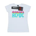 Miniatyrbild 1 av 3: AC/DC Dam/Tjej Neon Flames T-shirt i bomull