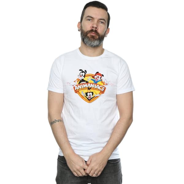 Animaniacs Mens Group Shield T-Shirt
