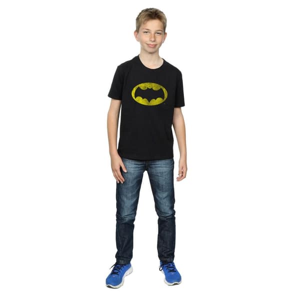 DC Comics Boys Batman TV Series Distressed Logo T-Shirt