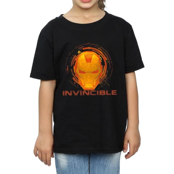 Marvel Iron Man Invincible T-shirt i bomull för flickor