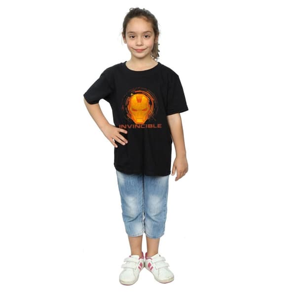 Marvel Iron Man Invincible T-shirt i bomull för flickor
