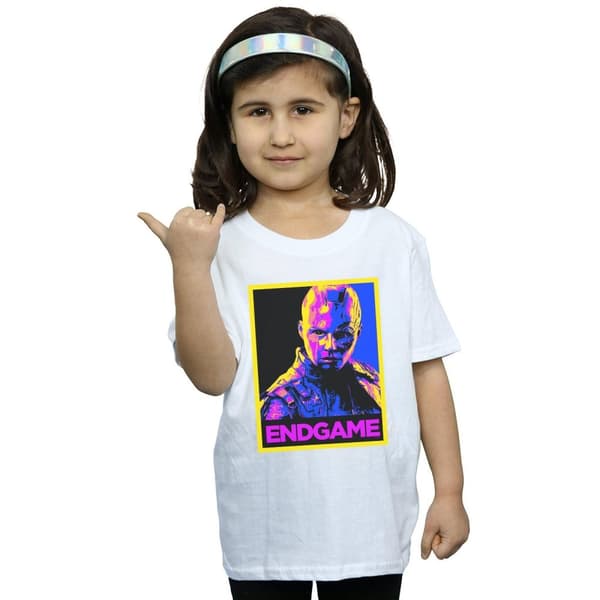 Marvel Girls Avengers Endgame Nebula Poster Cotton T-Shirt