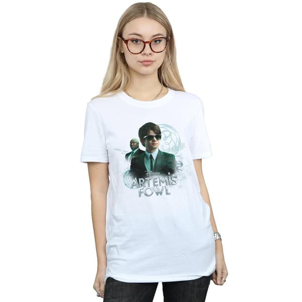 Disney Womens/Ladies Artemis Fowl Butler Poster Cotton Boyfriend T-Shirt