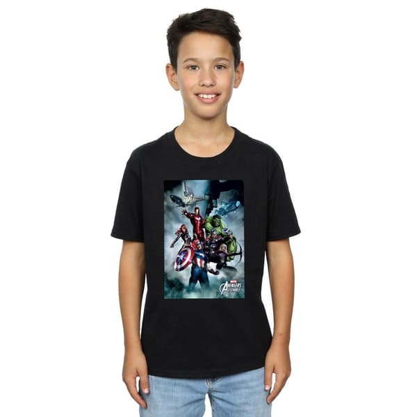 Marvel Pojkar Avengers Team Montage T-shirt