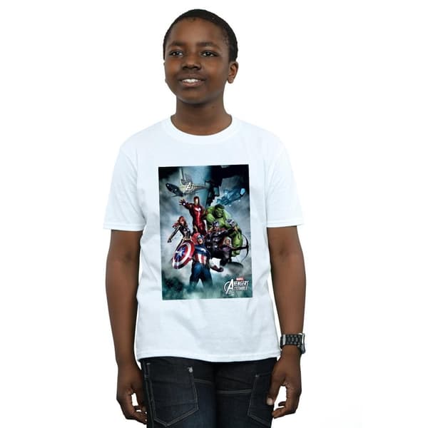 Marvel Pojkar Avengers Team Montage T-shirt
